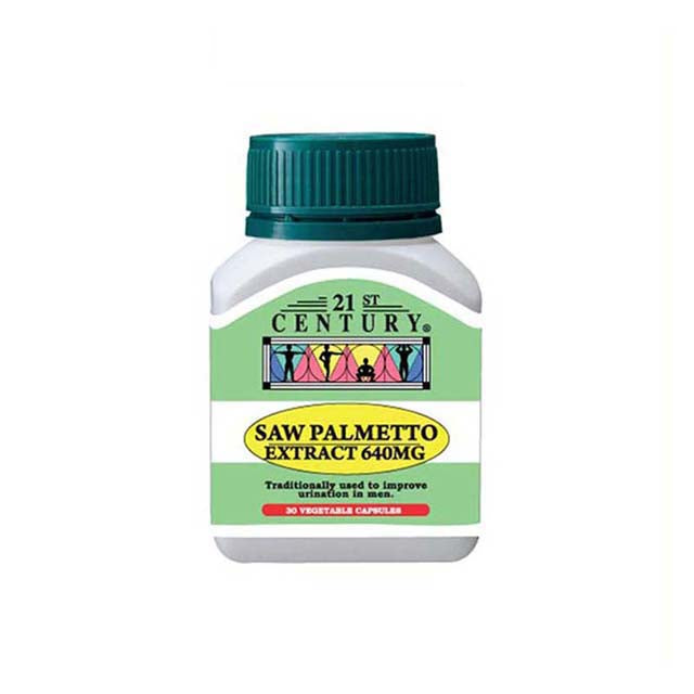 21ST CENTURY SAW PALMETTO 640MG 30S