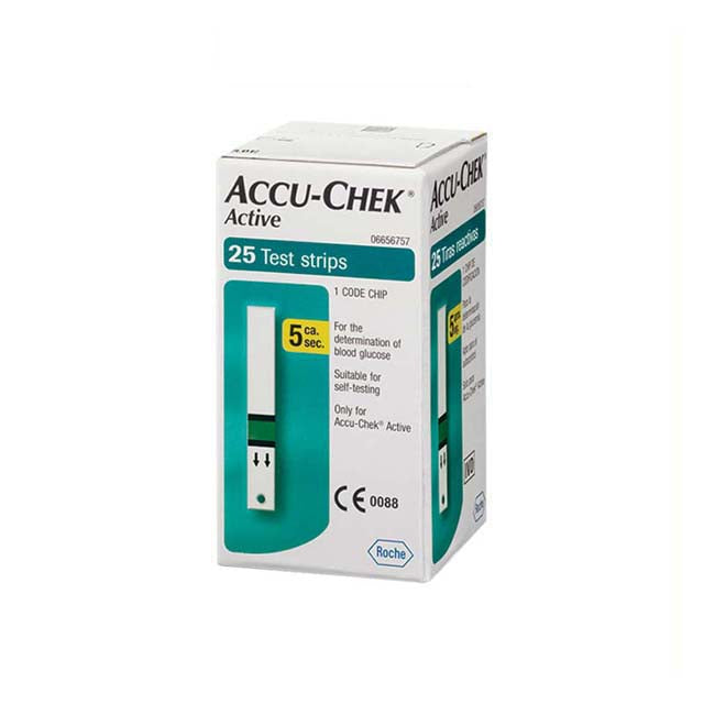 ACCU-CHEK ACTIVE GLU STRIP 25S