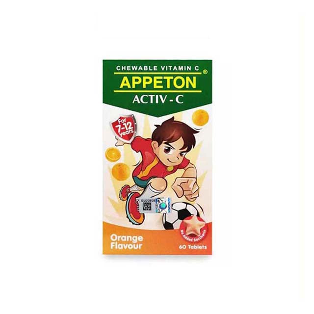 APPETON VITAMIN C 100MG ORANGE 60S