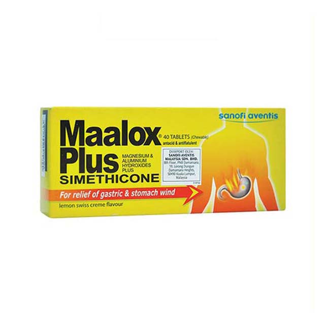 MAALOX PLUS CHEWABLE TAB 10SX4