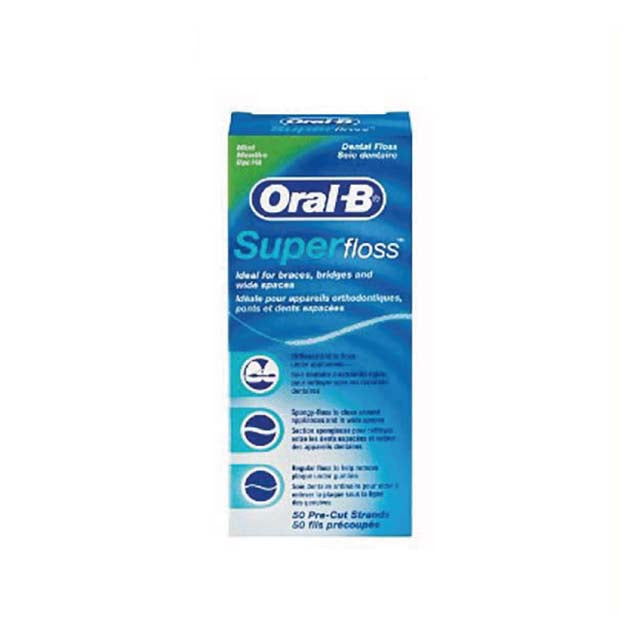 ORAL B SUPERFLOSS MINT 50S