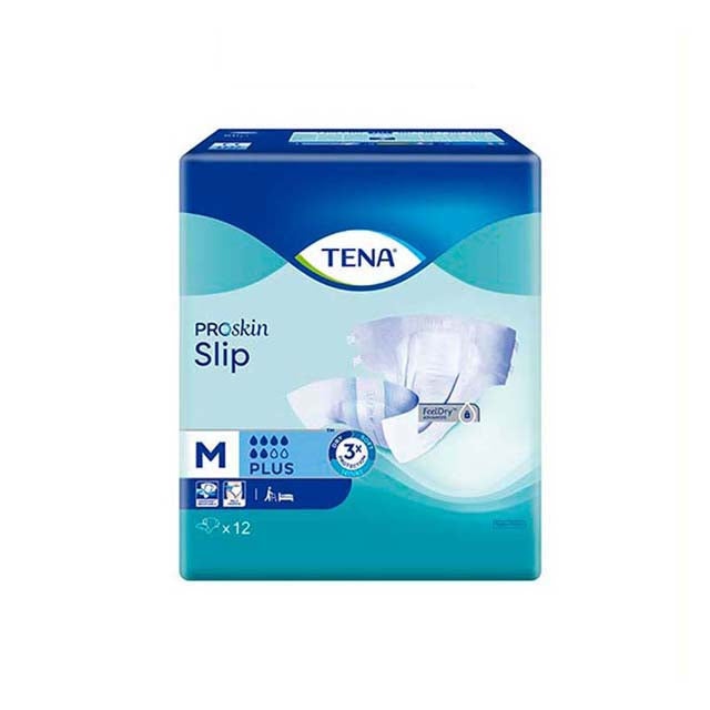TENA PLUS ADULT DIAPER M 12PCS