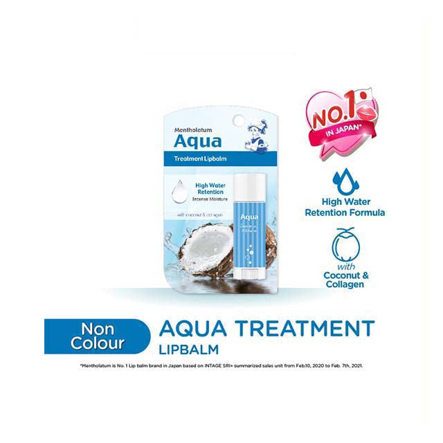 MENTHOLATUM AQUA TREATMENT LIP BALM 3.5G