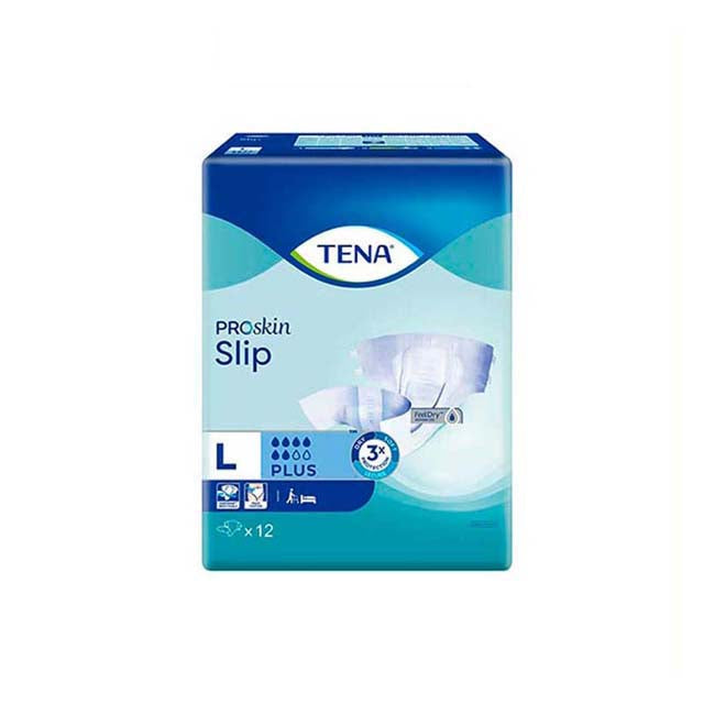 TENA PLUS ADULT DIAPER L 12PC