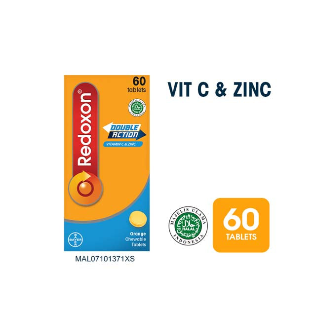 REDOXON DOUBLE ACTION CHEW C 500MG 60S