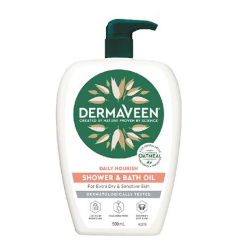 DERMAVEEN SHOWER N BATH OIL 500ML