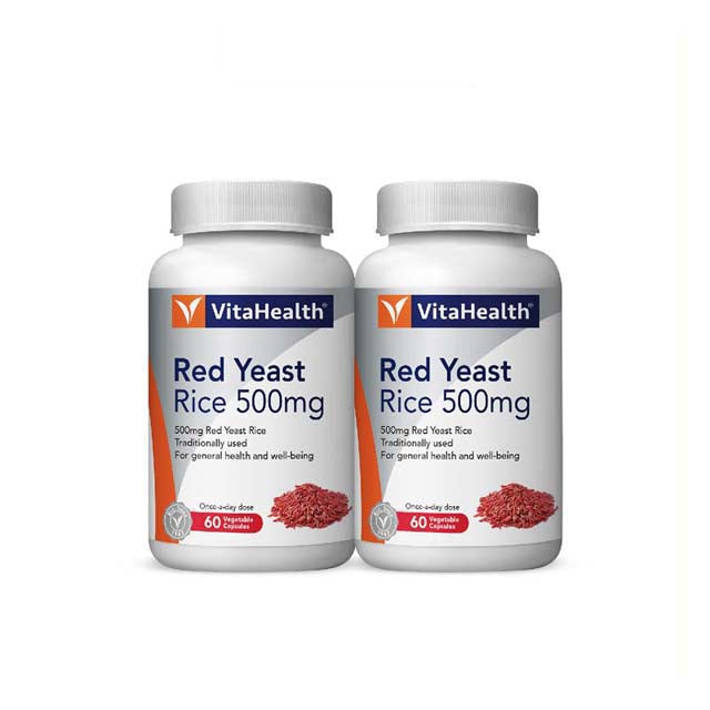 VITAHEALTH RED YEAST 500MG VEGECAP 60VCX2