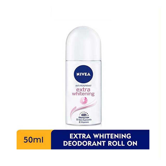 NIVEA DEODORANT EXTRA WHITE PORE MINIMIZER ROLL ON 50ML