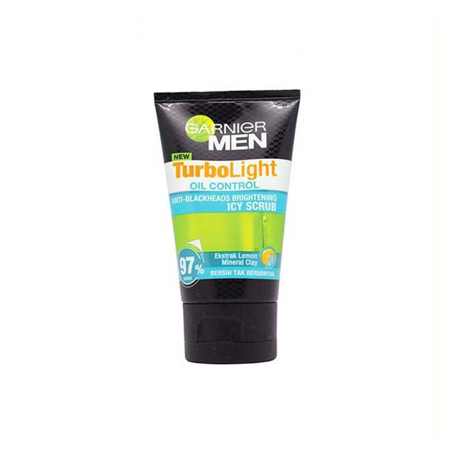 GARNIER MEN TURBO LIGHT OIL CONTROL ICY SCRUB 100ML