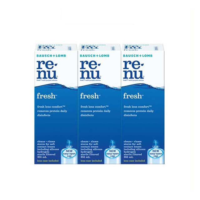 BAUSCH & LOMB RENU FRESH MULTI PURPOSE SOLUTION 355ML 3S