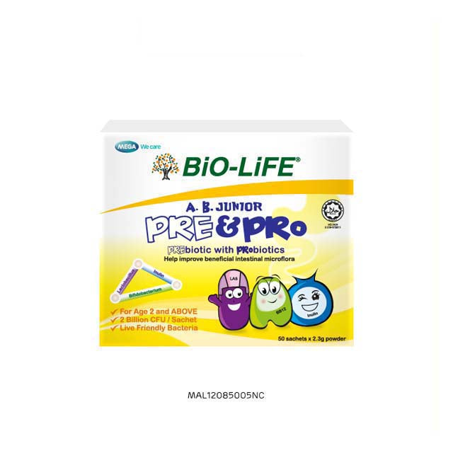 BIO-LIFE A.B. JUNIOR PRE & PRO POWDER SACHET 2.3G 50S