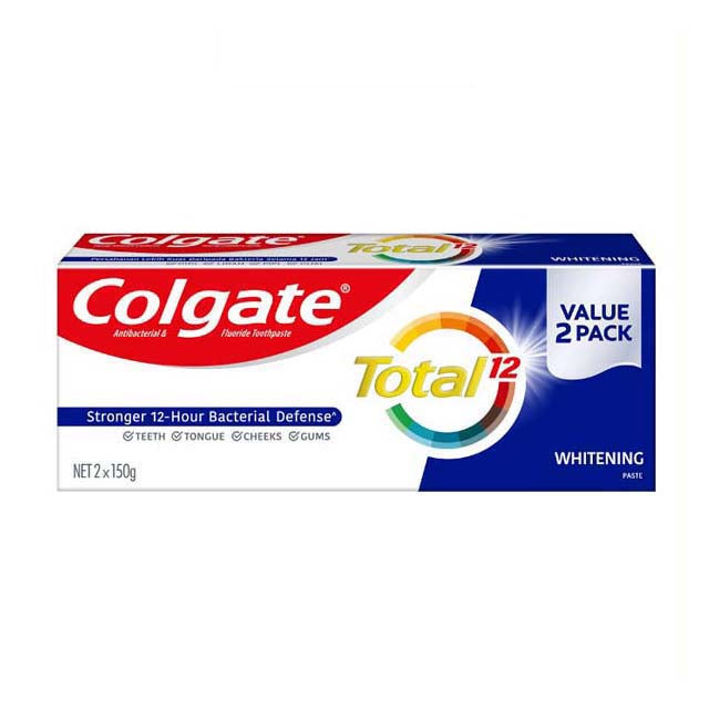 COLGATE TOOTHPASTE TOTAL WHITENING 150 2S