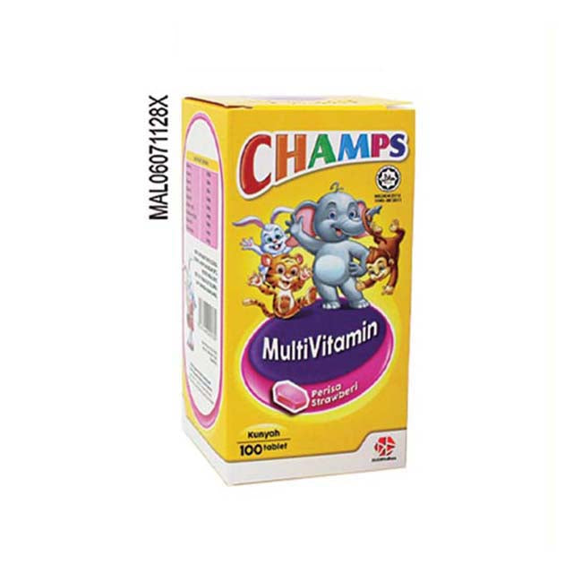 CHAMPS M CHEWABLE STRAWBERRY 100S