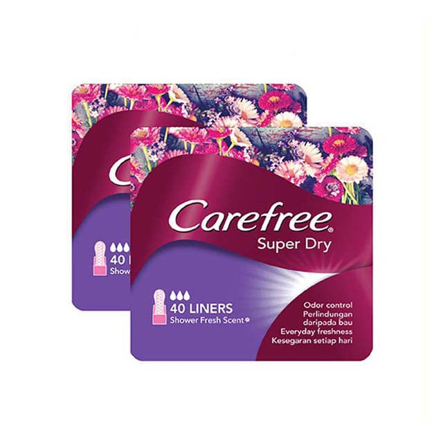 CAREFREE SUPER DRY LINER SCENTED 50SX2