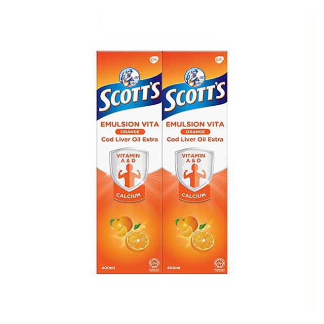 SCOTTS EMULSION ORANGE 400MLX2