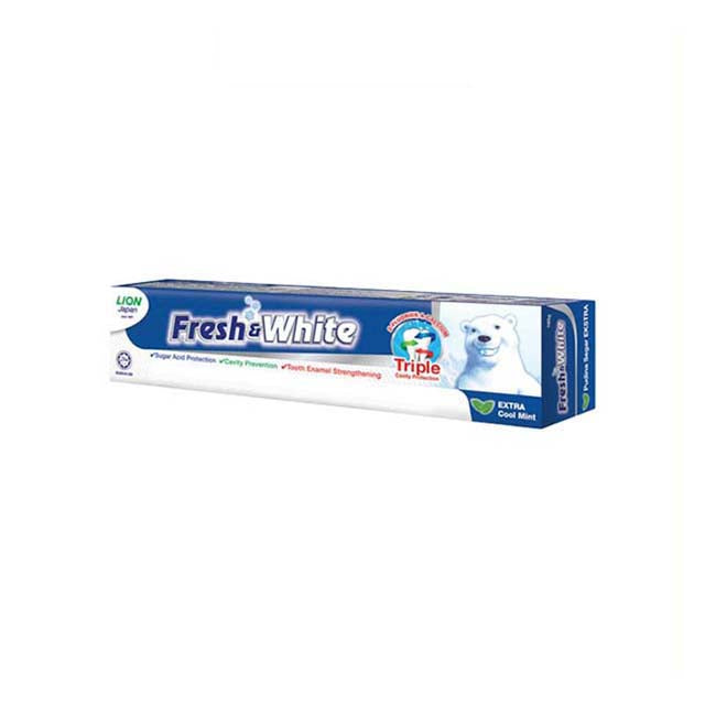 FRESH & WHITE TOOTHPASTE EXTRA COOL MINT 160G