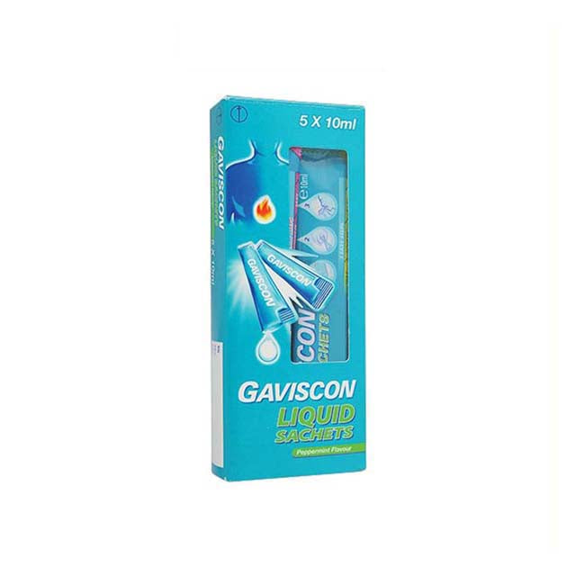 GAVISCON LIQUID SACHET 10ML 5S