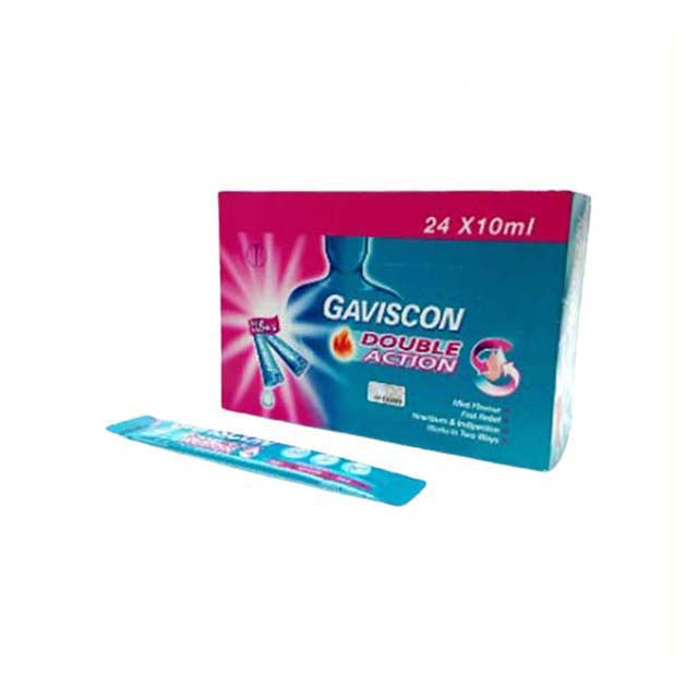 GAVISCON DOUBLE ACTION LIQUID 10ML 24S