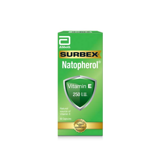 SURBEX NATOPHEROL E 250IU 60S