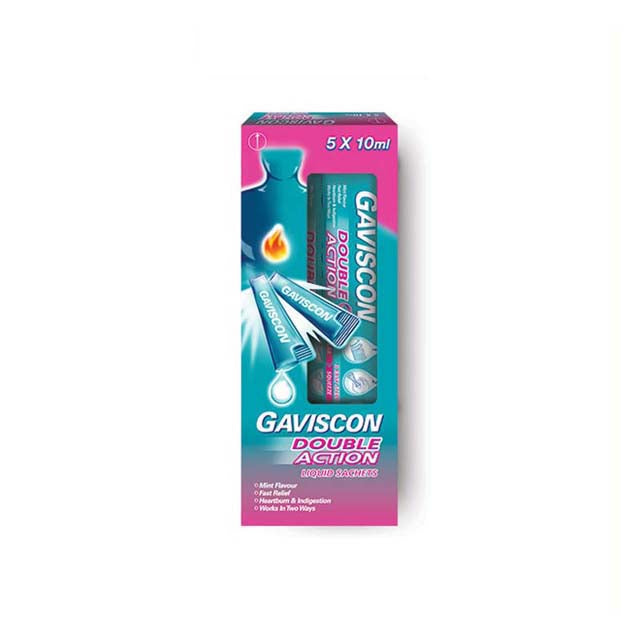 GAVISCON DOUBLE ACTION LIQUID 10ML 5S