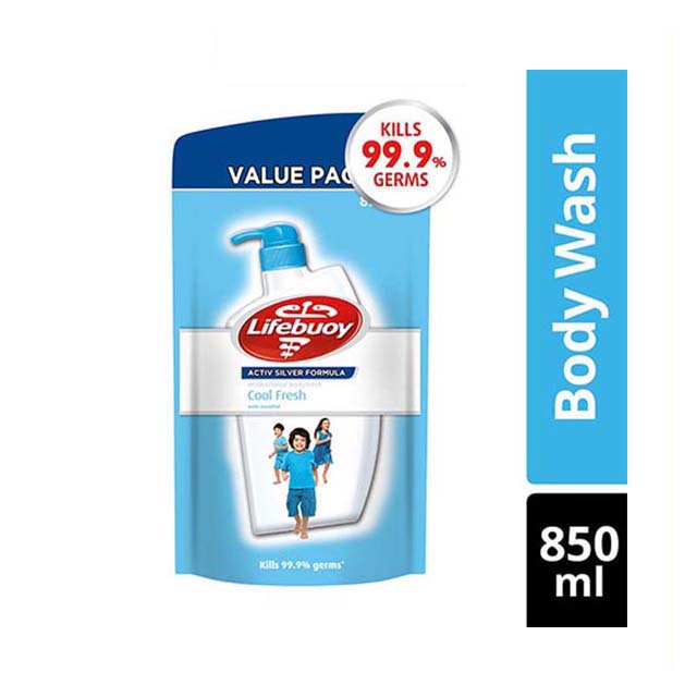 LIFEBUOY BODY WASH COOL FRESH REFILL 800ML