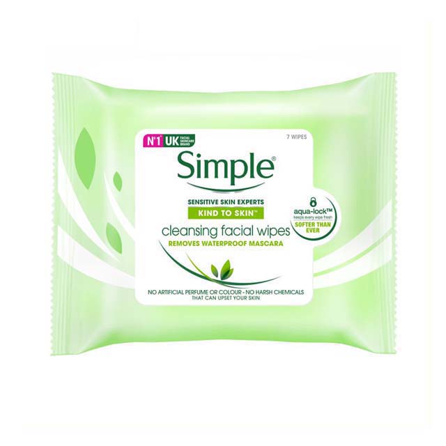 SIMPLE FACIAL CLEANSING WIPES 7S
