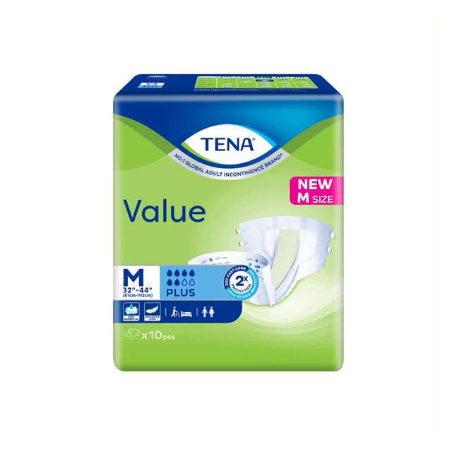 TENA VALUE ADULT DIAPER M 10S