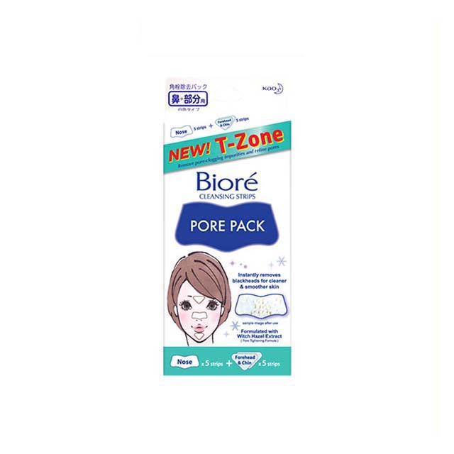 BIORE PORE PACK T-ZONE STRIP 10S