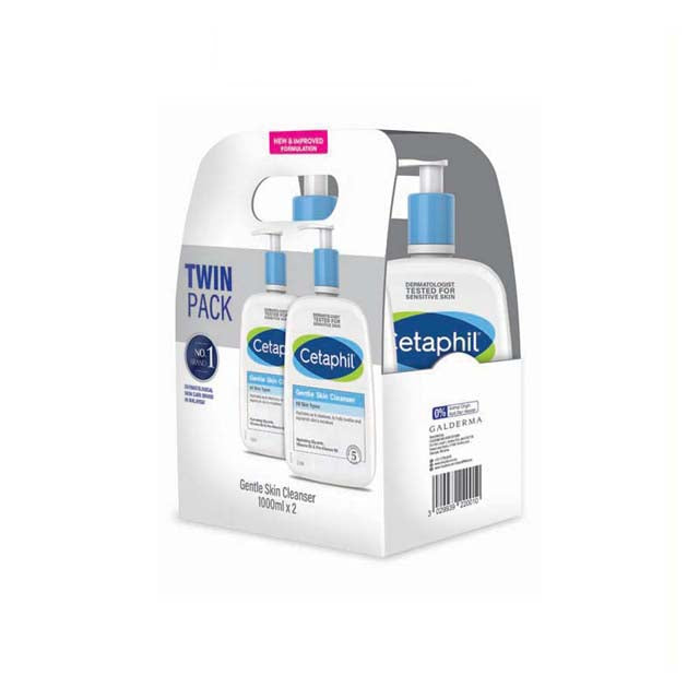 CETAPHIL GENTLE SKIN CLEANSER 1000MLX2