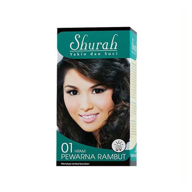 SHURAH PEWARNA RAMBUT 01-HITAM 40G