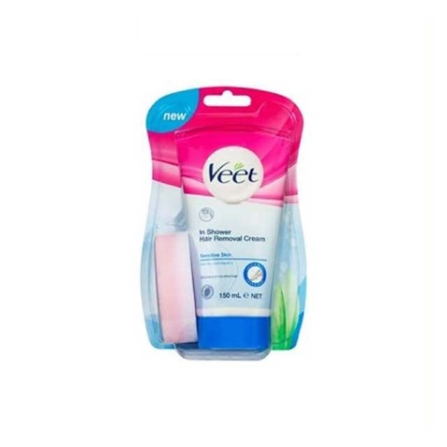 VEET IN SHOWER HAIR REMOVAL CREAM SENSITIVE 150ML