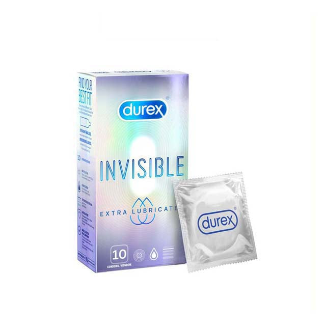 DUREX INVISIBLE EXTRA LUBRICATED 10S