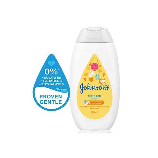 JOHNSONS BABY LOTION MILK+OATS 200ML
