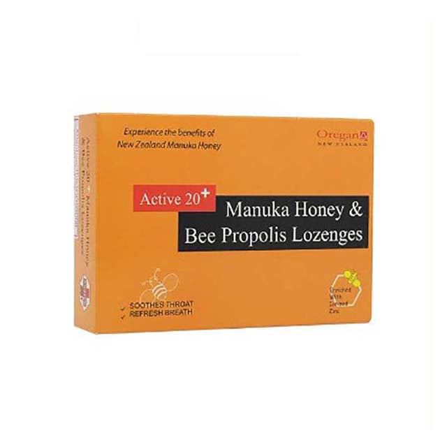 OREGAN ACTIVE 20+ MANUKA PROPOLIS HONEY DROP 12S