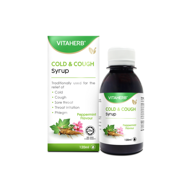 VITAHERB COLD AND COUGH SYRUP 120ML