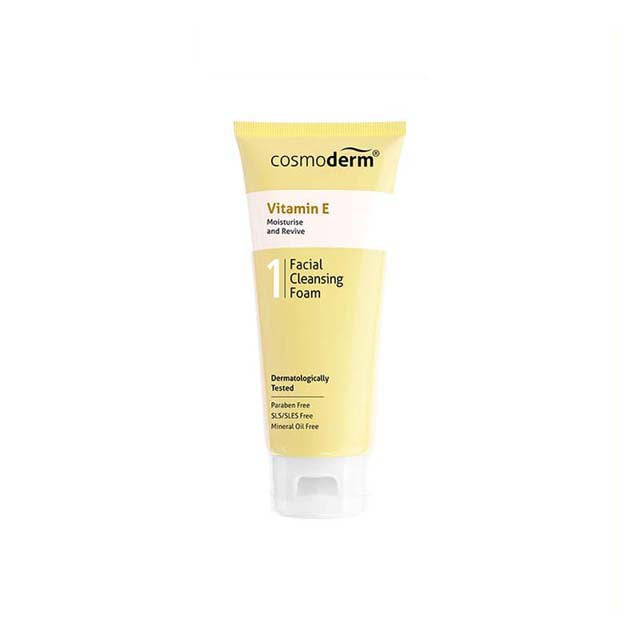 COSMODERM VITAMIN E FACIAL CLEANSING FOAM 125ML