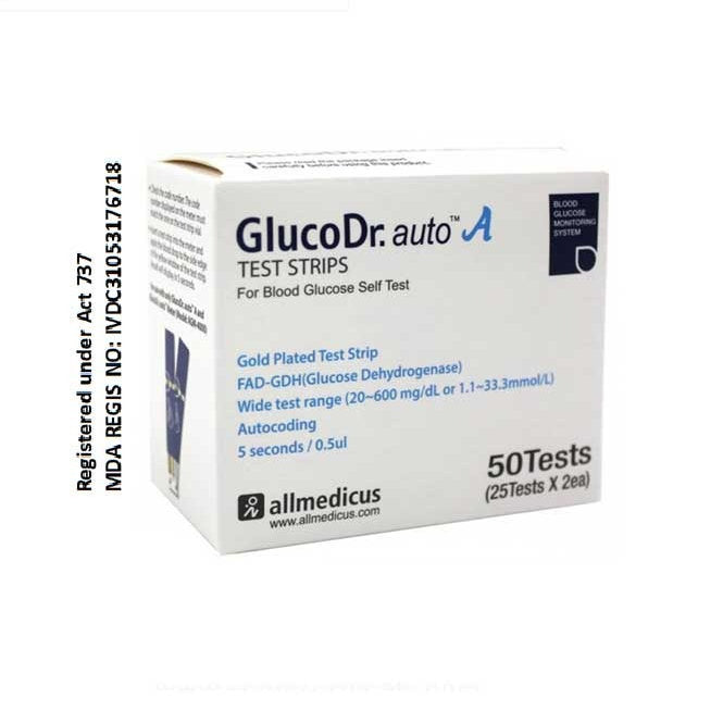 ALLMEDICUS GLUCO DR AUTO STRIPS 25SX2