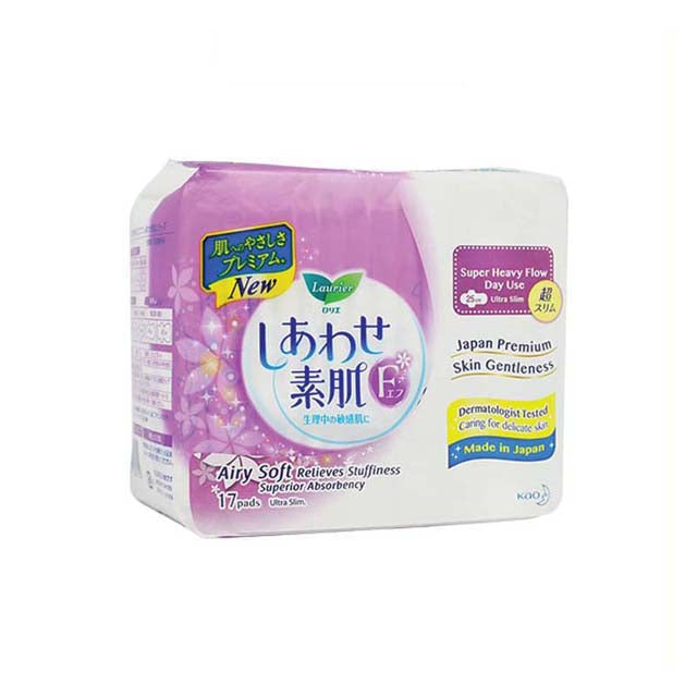 LAURIER F WING 25 ULTRA SLIM SUPER HEAVY FLOW DAY USE 25CM 17S