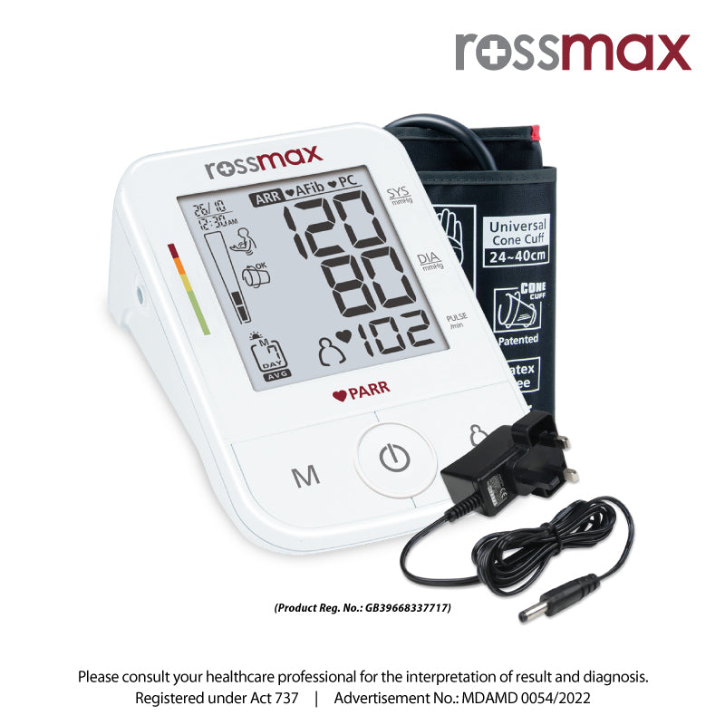 ROSSMAX BLOOD PRESSURE MONITOR X5 FREE ADAPTOR