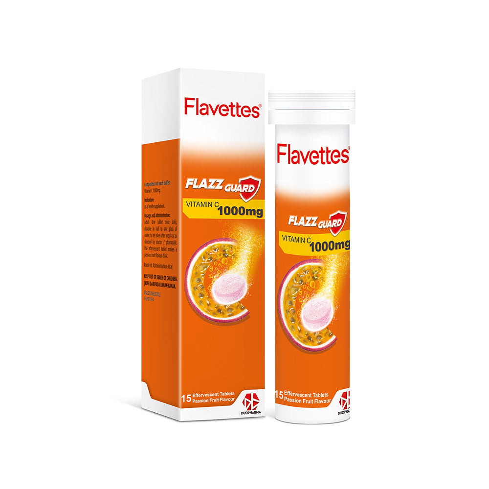 FLAVETTES EFFERVESCENT PASSION FRUIT 15S