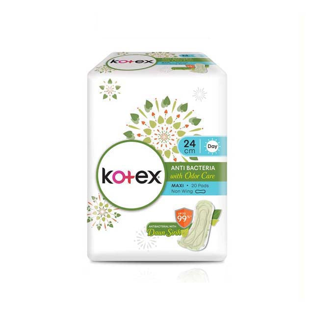 KOTEX NATURAL CARE MAXI NW ANTI BACTERIA 24CM 20S
