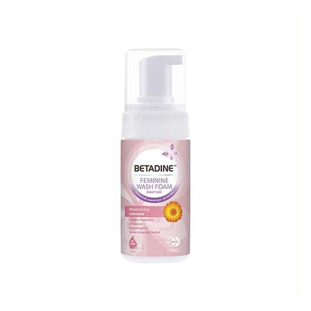 BETADINE FEMININE WASH FOAM MOISTURISING CALENDULA 100ML