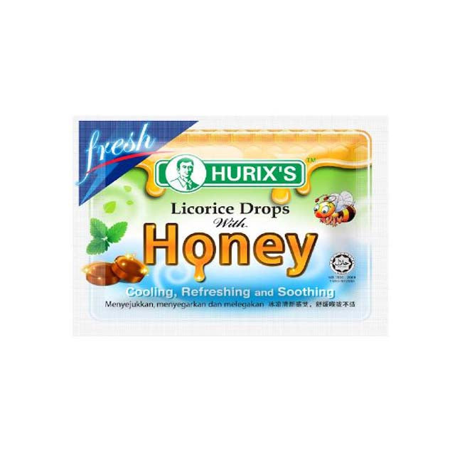 HURIXS LICORICE DROPS WITH HONEY 6S