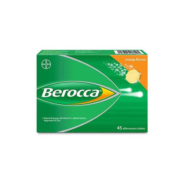 BEROCCA EFFERVESCENT ORANGE 45S