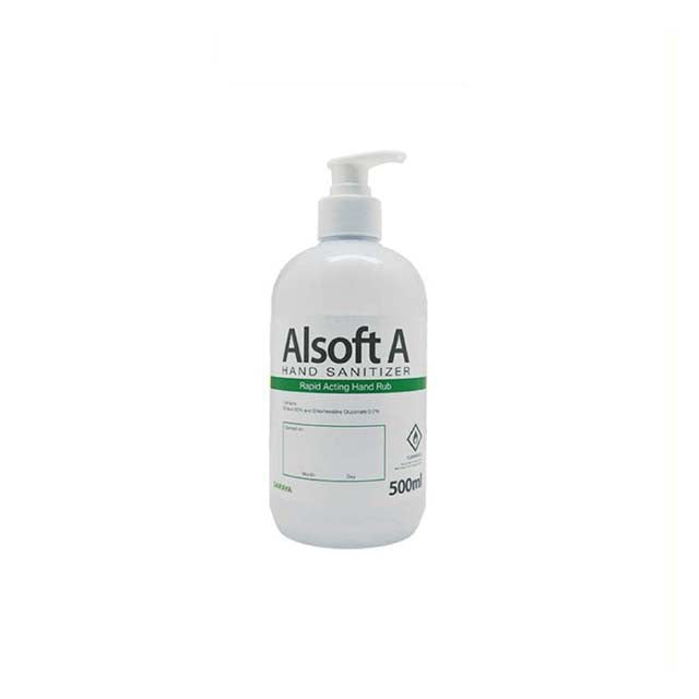 ALSOFT A RAPID ACTING HAND RUB HAND SANITIZER 500ML