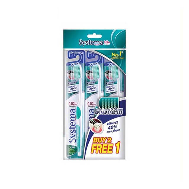 SYSTEMA TOOTHBRUSH SUPER VALUE PACK SPIRAL 3S