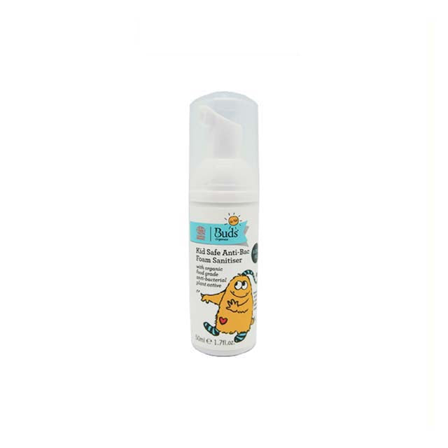 BUDS FOR KID SAFE ANTI-BAC FOAM SANITISER 50ML