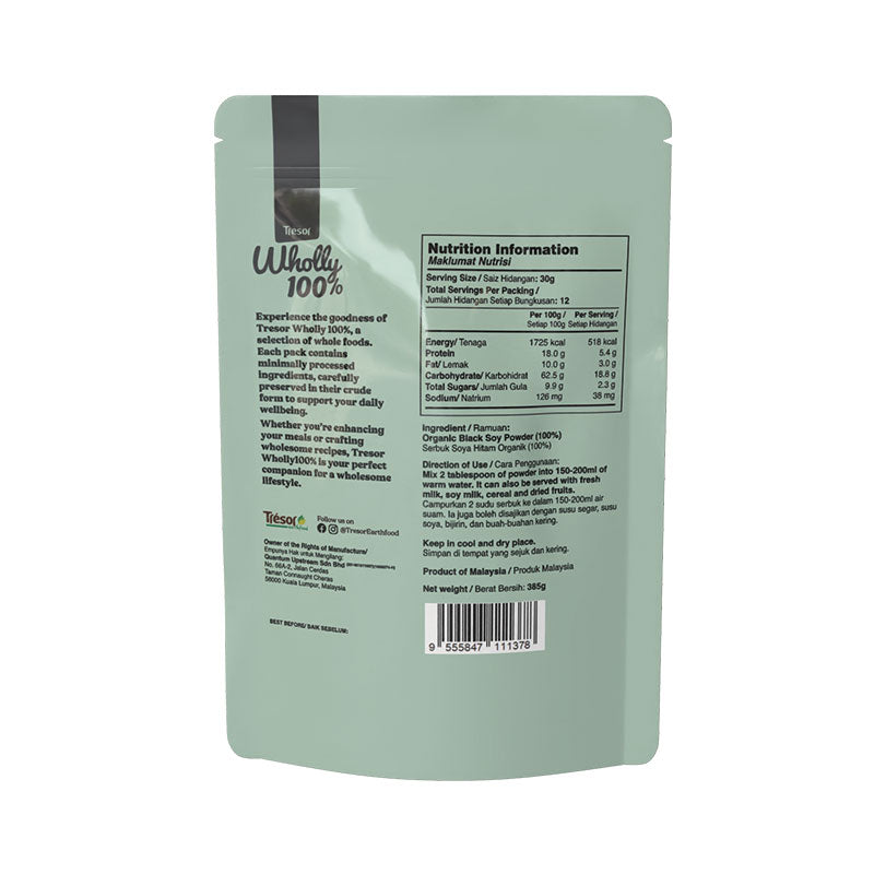 TRESOR WHOLLY 100% BLACK SOY POWDER 385G