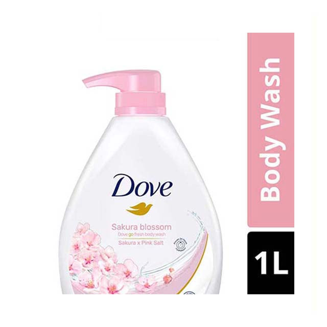 DOVE BODY WASH SAKURA BLOSSOM 1L