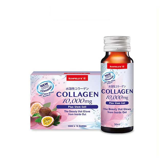 SUNFIELD COLLAGEN 10000MG+STEMCELL WITH CERAMIDE 50ML 10S